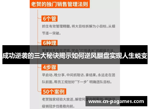 成功逆袭的三大秘诀揭示如何逆风翻盘实现人生蜕变